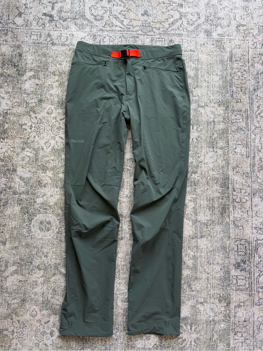 Marmot Men’s Mountain Pants Outdoor Olive Green Hiking Gorpcore Size 32 - Picture 3 of 8